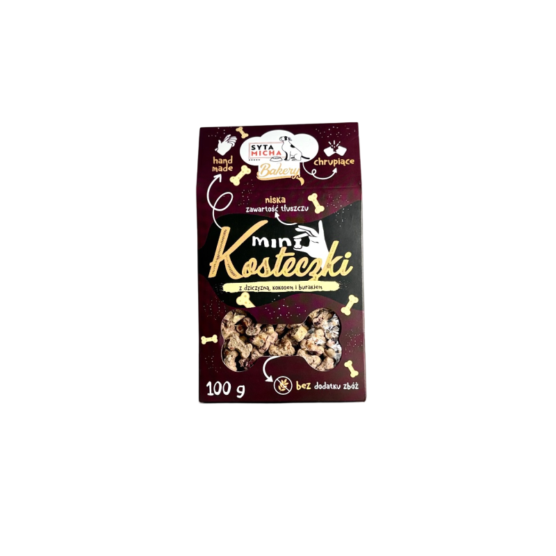 Syta Micha Bakery mini kostki dziczyzna 100g | Syta Micha