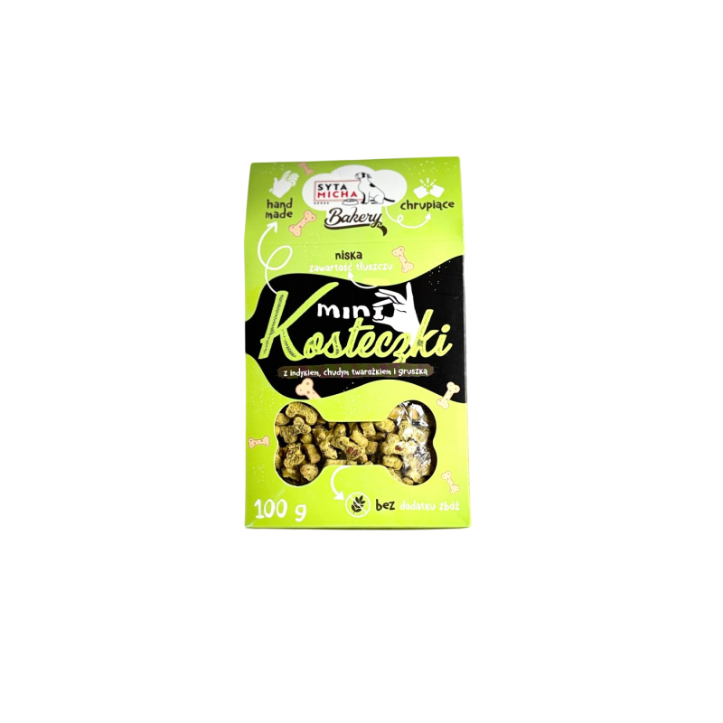 Syta Micha Bakery mini kostki z indykiem 100g | Syta Micha