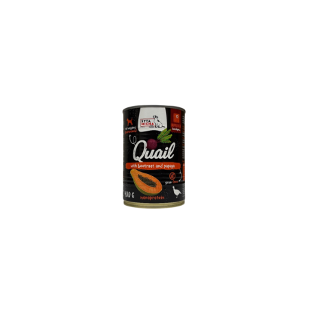 Syta Micha Chef Przepiórka Papaja Burak 400 g | Syta Micha