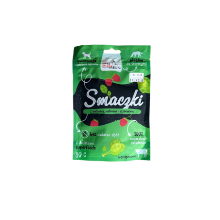 Syta Micha Smaczki Wołowina Malina Szpinak 80g | Syta Micha
