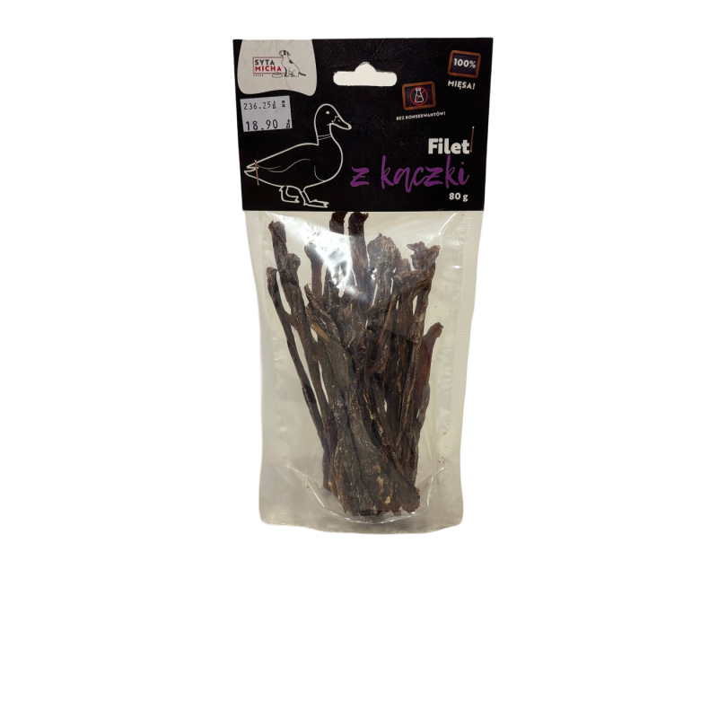Syta Micha Suszone Filety z Kaczki 80g | Syta Micha