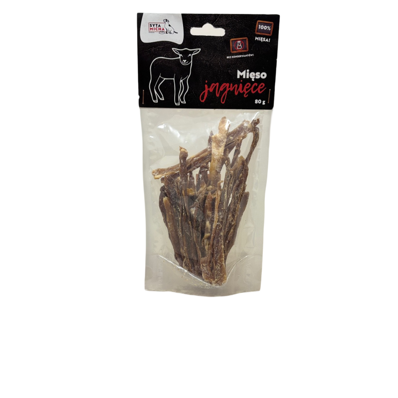 Syta Micha Suszone Mięso Jagnięce 80g | Syta Micha