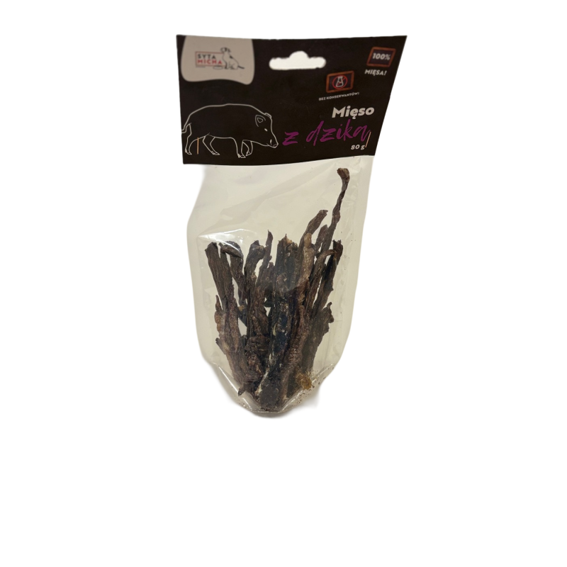 Syta Micha Suszone Mięso z Dzika 80g | Syta Micha
