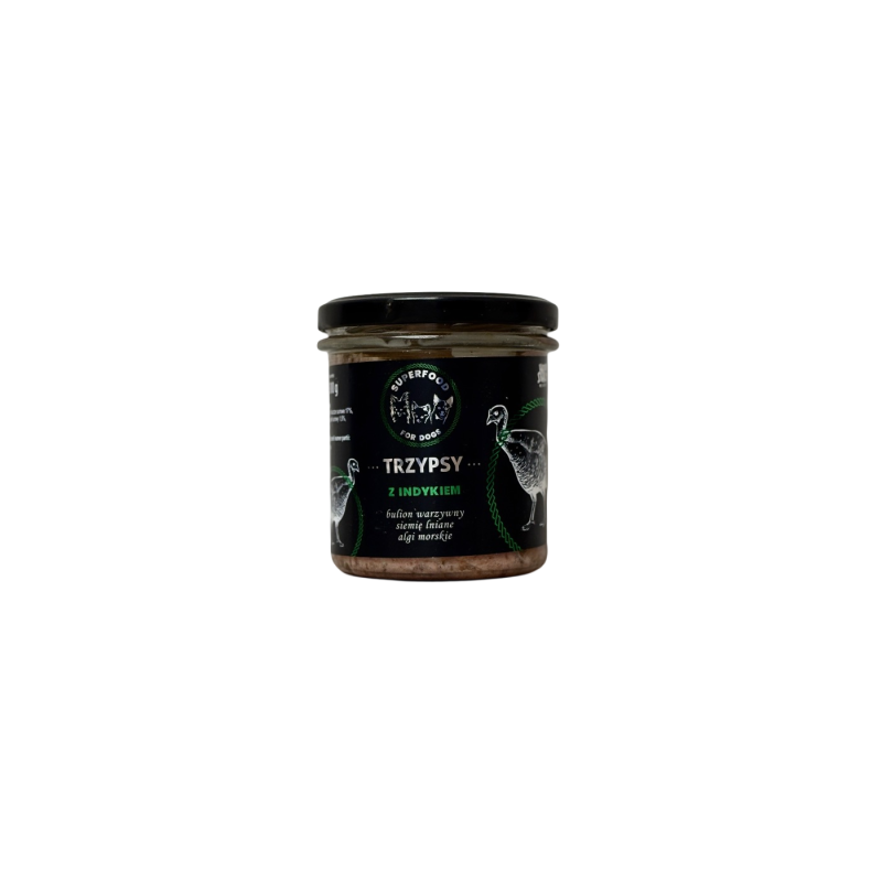 Trzy Psy Karma Indyk W Słoiku 300g | Trzy Psy