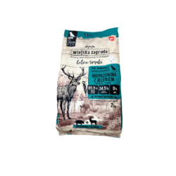 Wiejska zagroda karma sucha wieprzowina z jeleniem 2kg | Wiejska zagroda