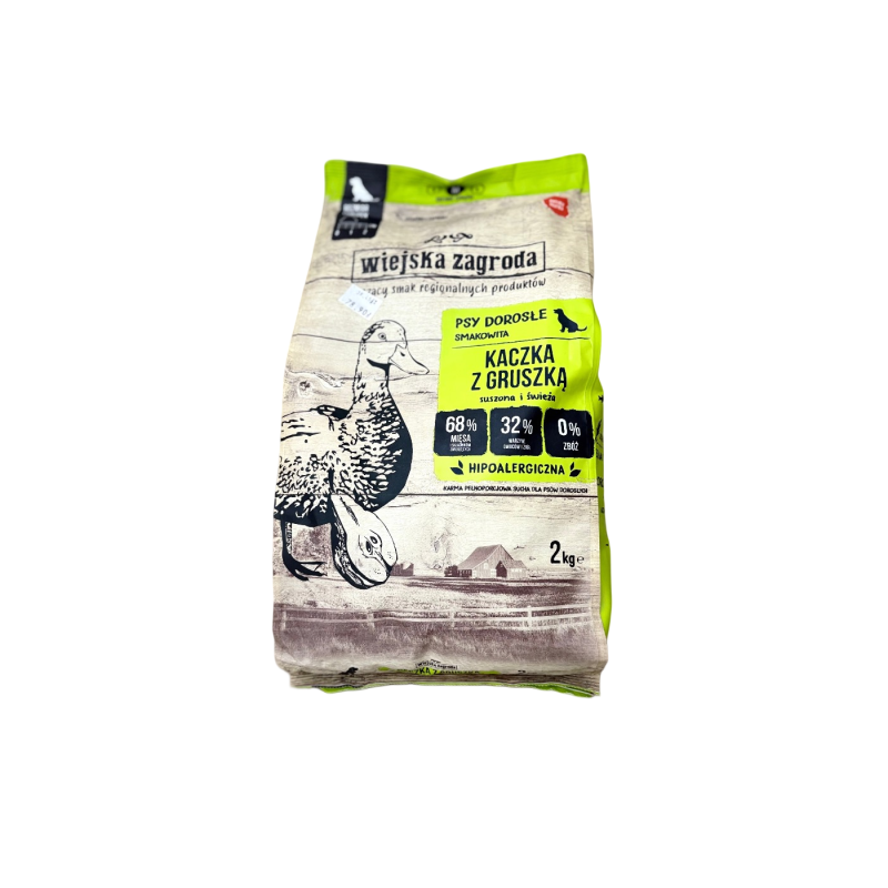 Wiejska zagroda karma sucha kaczka z gruszką M 2kg | Wiejska zagroda