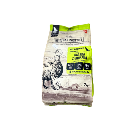 Wiejska zagroda karma sucha kaczka z gruszką M 2kg | Wiejska zagroda