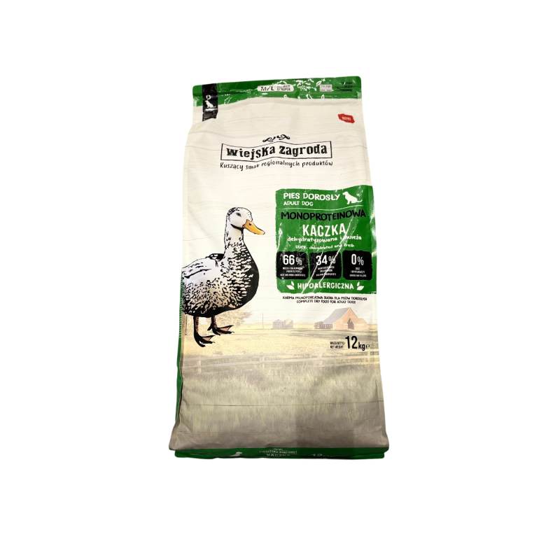 Wiejska zagroda karma sucha monobiałkowa kaczka ML 12kg | Wiejska zagroda