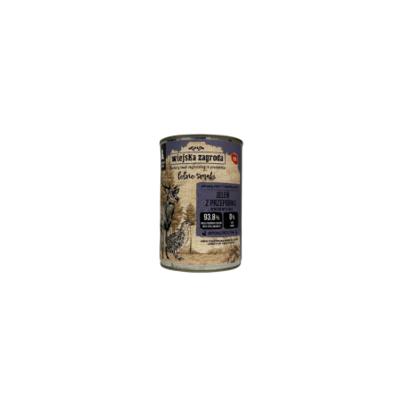 Wiejska zagroda karma mokra jeleń z przepiórką szczeniak 400g | Wiejska zagroda