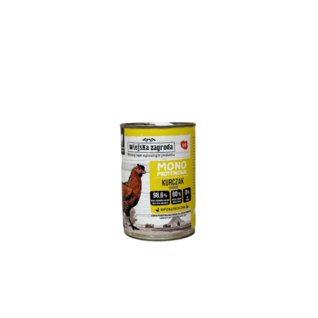 Wiejska zagroda karma mokra dla kota kurczak 400g | Wiejska zagroda