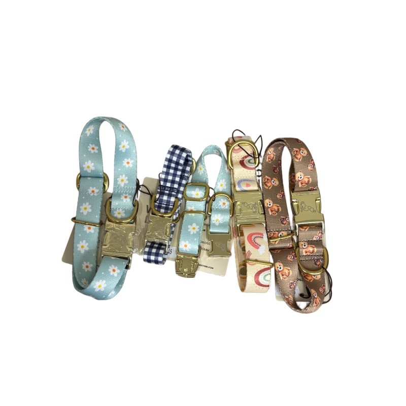 Woofland Obroża Złote Okucia Daisy M25mm | Woofland