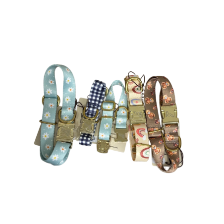 Woofland Obroża Złote Okucia Daisy M25mm | Woofland