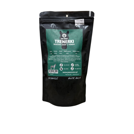 Pan Zwierz Trenerki Suszony BARF z Koniny 250g | Pan zwierz
