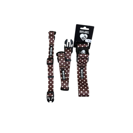 Baylabel Obroża spotted latte S20mm | Baylabel