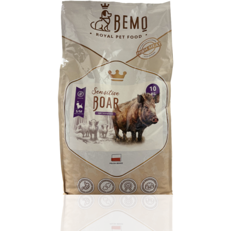 Bemo Karma Sucha dla Psa Sensitive Dzik S/M 10kg | Bemo