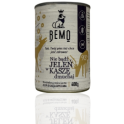 Bemo Karma Mokra dla Psa Nie Bądź Jeleń w Kaszę Dmuchaj 400g | Bemo