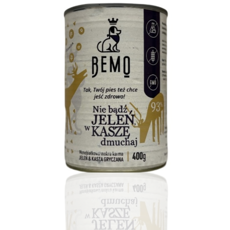 Bemo Karma Mokra dla Psa Nie Bądź Jeleń w Kaszę Dmuchaj 400g | Bemo