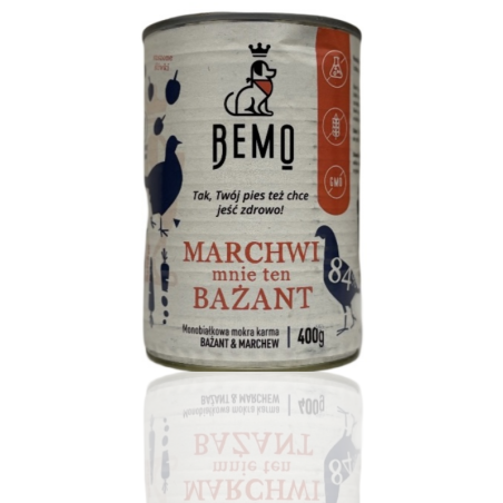 Bemo Karma Mokra dla Psa Marchwi Mnie Ten Bażant 400g | Bemo