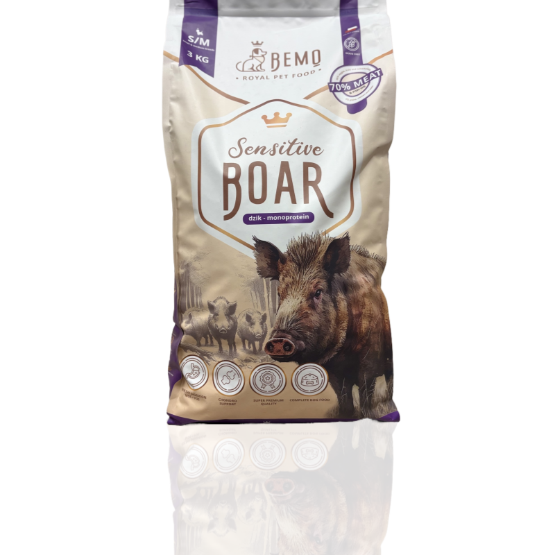 Bemo Karma Sucha dla Psa Sensitive Dzik S/M 3kg | Bemo