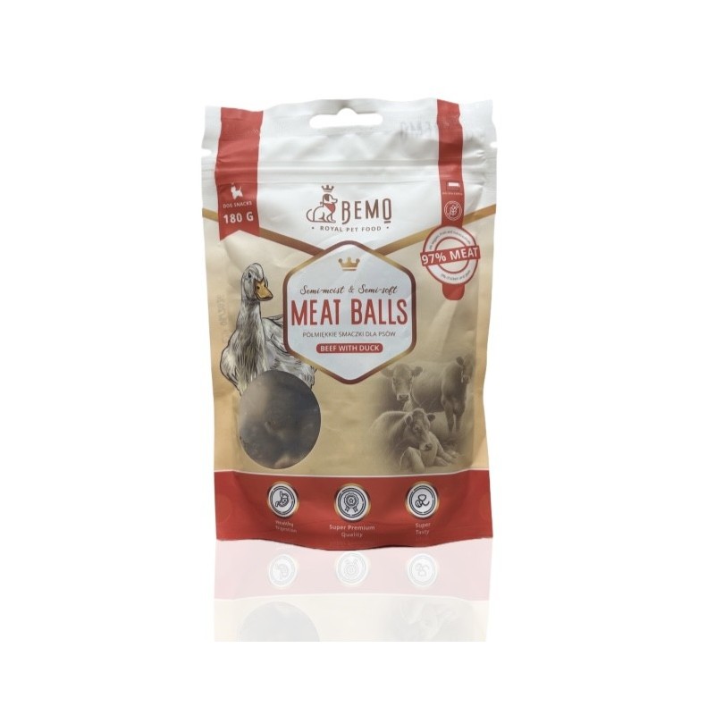 Bemo Przysmak Meat Balls Wołowina i Kaczka 180g | Bemo