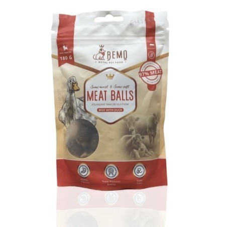 Bemo Przysmak Meat Balls Wołowina i Kaczka 180g | Bemo