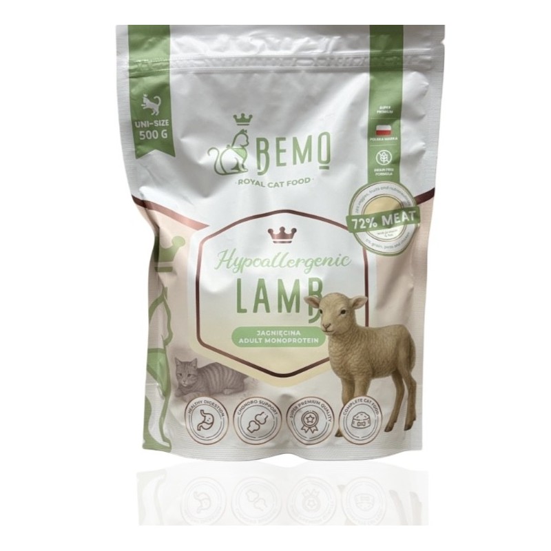 Bemo Karma Sucha dla Kota Hypoallergenic Lamb 500g | Bemo
