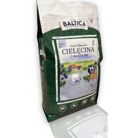 Baltica Karma Sucha Adult Cielęcina z Jagnięcinaą XSS 6kg | Baltica