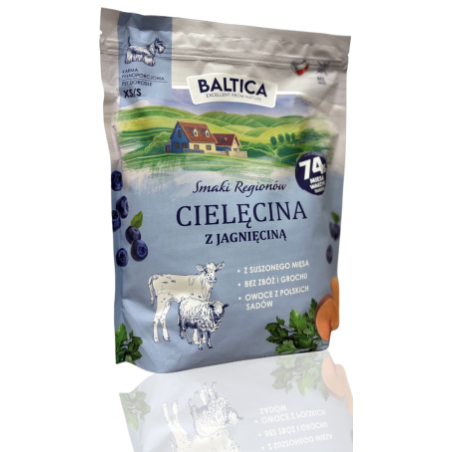 Baltica Karma Sucha Adult Cielęcina z Jagnięcinaą XSS 1kg | Baltica