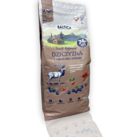 Baltica Karma Sucha Adult Dziczyzna z Owocami Leśnymi ML 3kg | Baltica