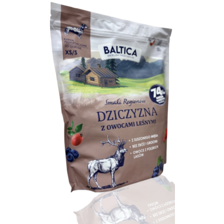 Baltica Karma Sucha Adult Dziczyzna z Owocami Leśnymi XSS 1kg | Baltica