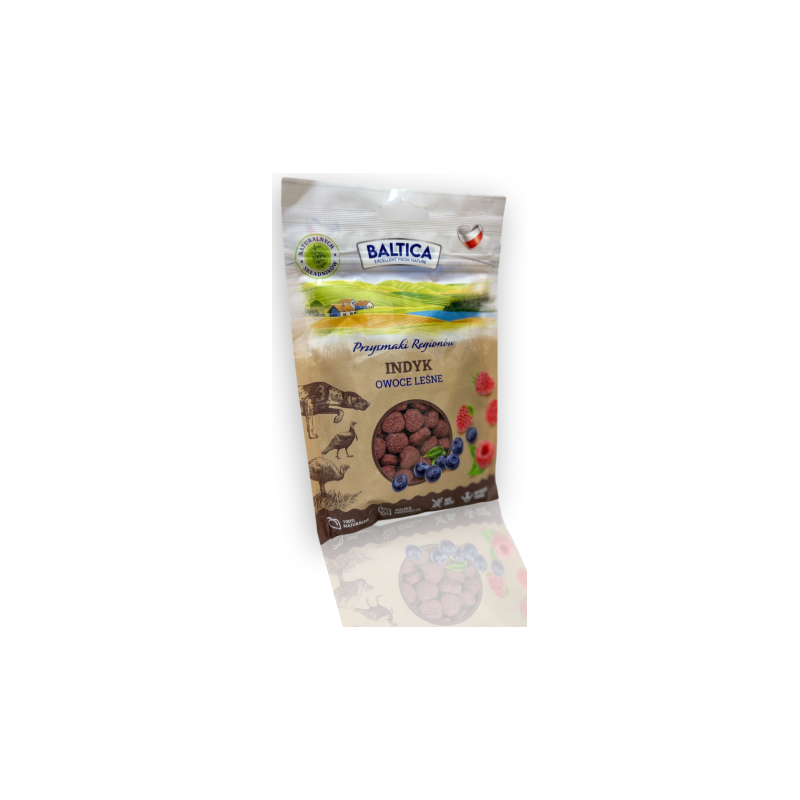 Baltica Przysmak Treningowy Indyk I Owoce Leśne 100g | Baltica