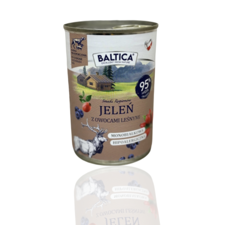 Baltica Karma Mokra Jeleń z Owocami 400g | Baltica