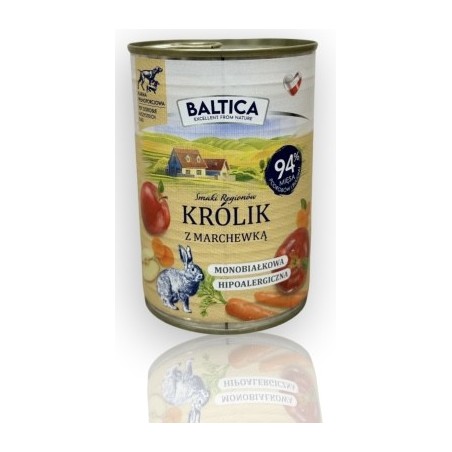 Baltica Karma Mokra Królik z Marchewką 400g | Baltica