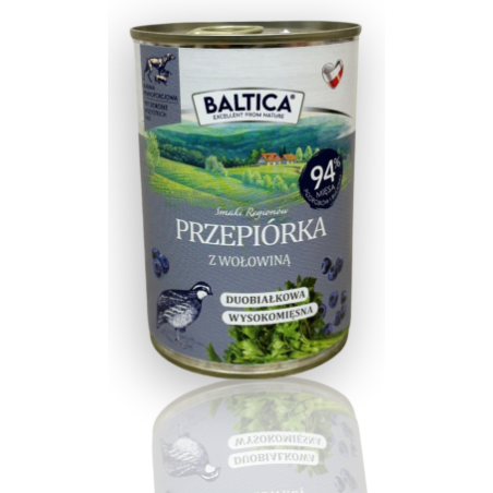 Baltica Karma Mokra Przepiórka/Wołowina 400g | Baltica
