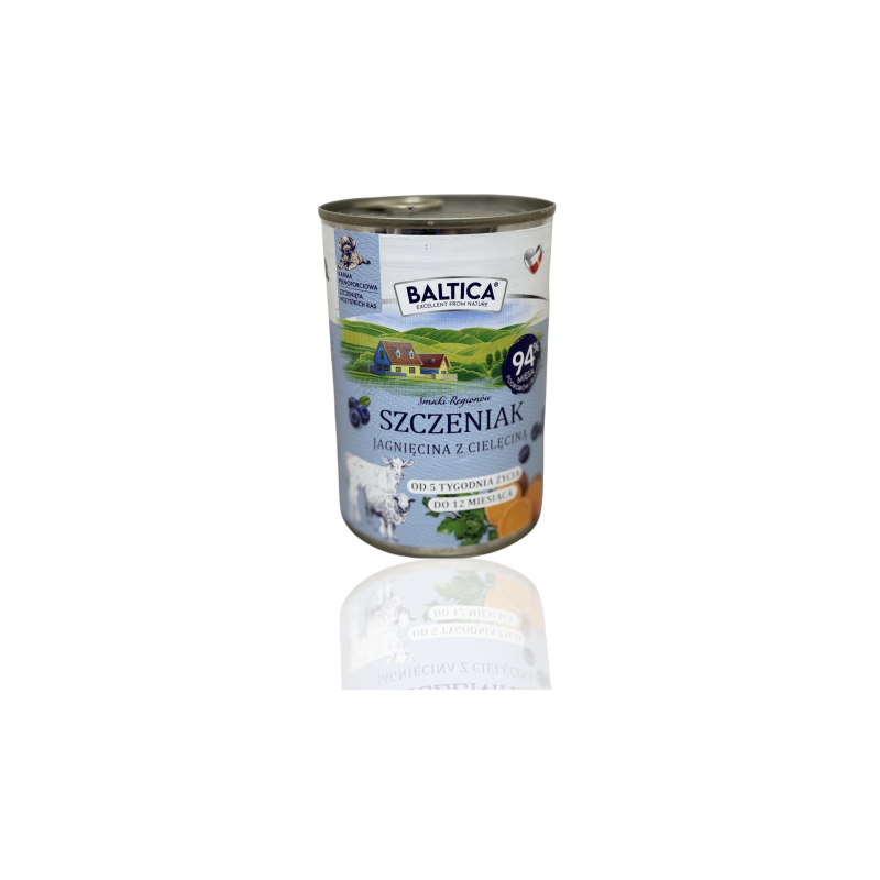 Baltica Karma Mokra Szczeniak Jagnię/Cielę 400g | Baltica