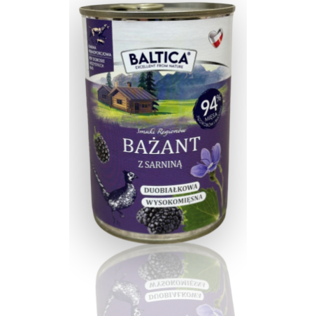 Baltica Karma Mokra Bażant z Sarniną 400g | Baltica
