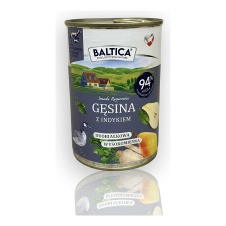 Baltica Karma Mokra Gęsina z Indykiem 400g | Baltica
