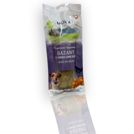 Baltica Kość Bażant z Jagodami Goji 55g | Baltica