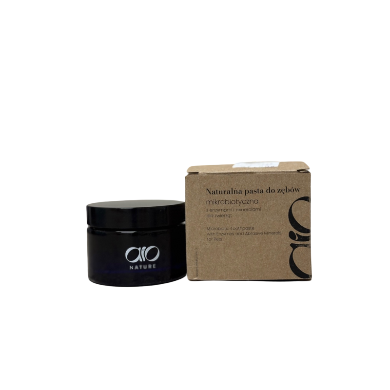 Aio Naturalna pasta do zębów mikrobiotyczna z enzymami i minerałami dla zwierząt 50g | Aio