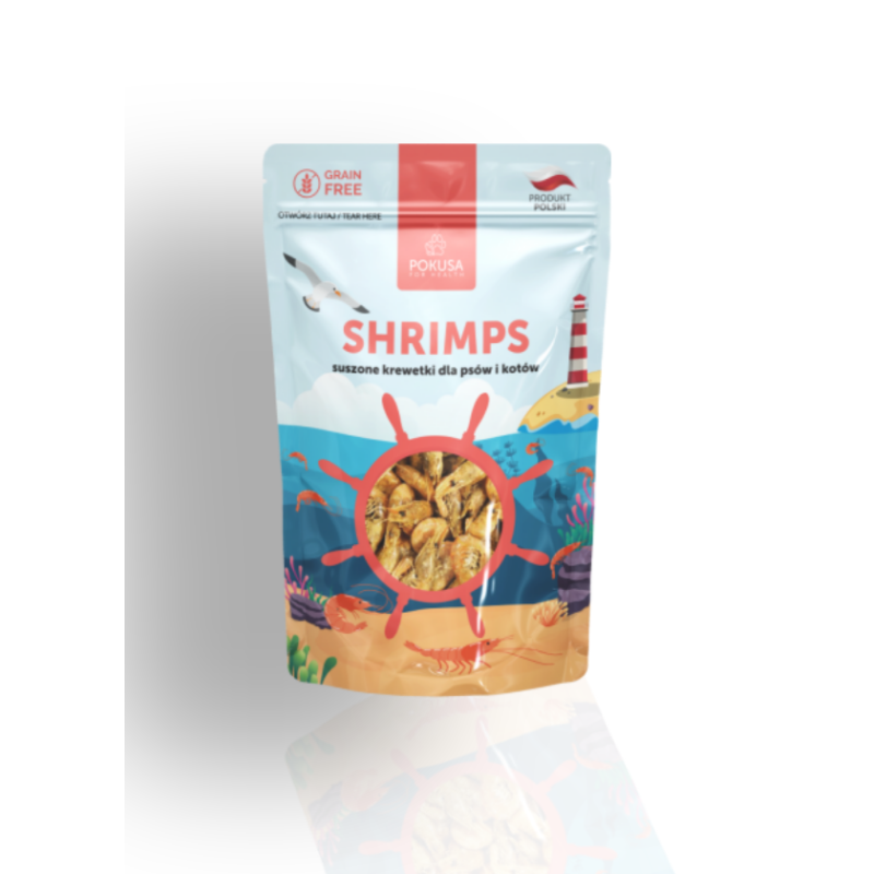 Pokusa Big Fish Suszone Krewetki 40g | Pokusa