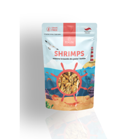 Pokusa Big Fish Suszone Krewetki 40g | Pokusa