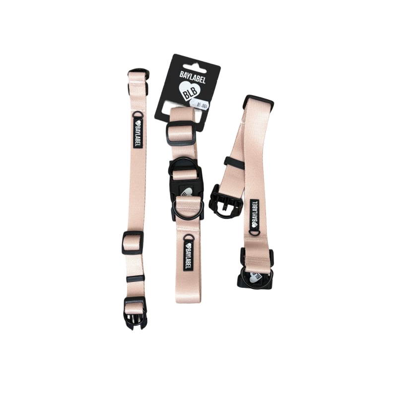 Baylabel Obroża Vanilla Beige M 25mm | obroża dla psa