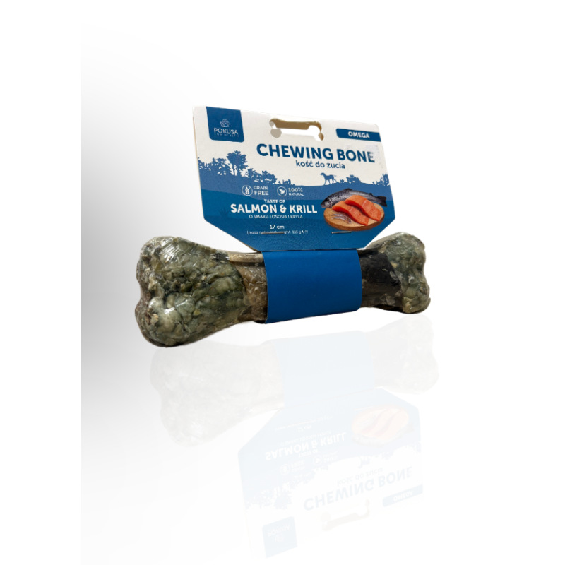 Pokusa Kość Do Żucia Omega Łosoś I Kryll 17cm | Pokusa