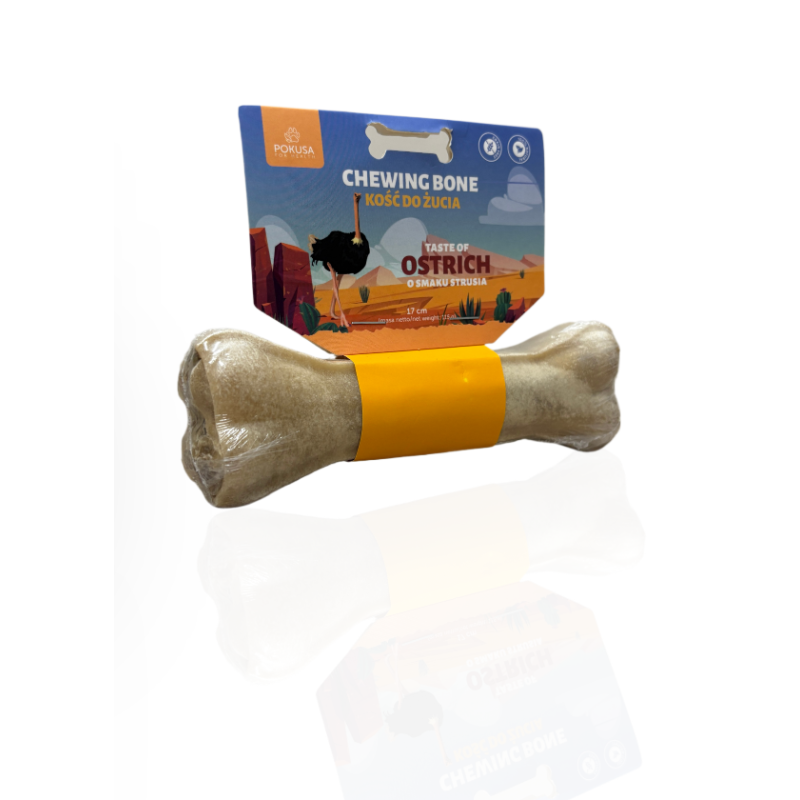 Pokusa Kość Do Żucia Struś 17cm | Pokusa