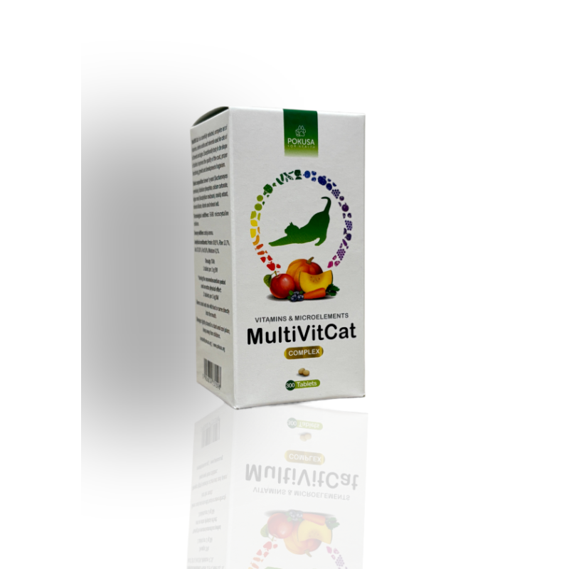 Pokusa Multivitcat Dla Kota 300 Tabletek | Pokusa