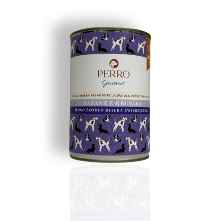Perro gourmet bażant z gruszką 400g | Perro