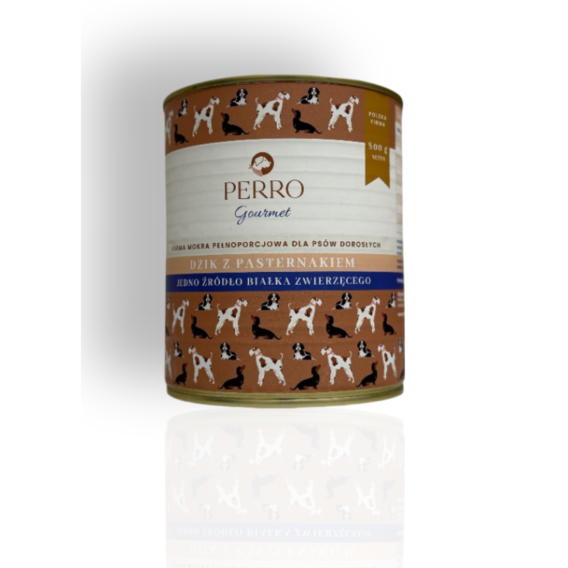Perro gourmet dzik z pasternakiem 800g | Perro