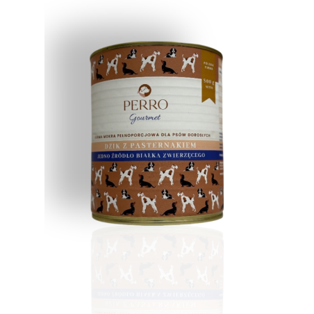 Perro gourmet dzik z pasternakiem 800g | Perro