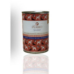 Perro Gourmet Jeleń z Cukinią 400g | Perro