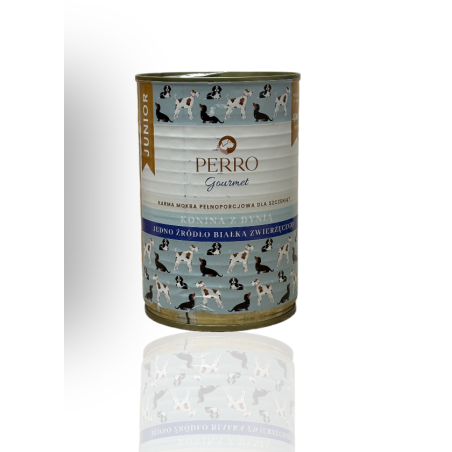 Perro Gourmet Junior Konina z Cukinią 400g | Perro